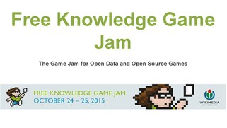 Diapositives sur la Free Knowledge Game Jam