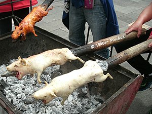 Жареный куй, Куэнка (Эквадор)