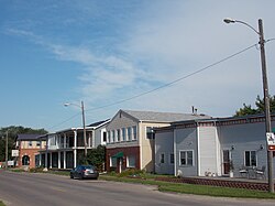 Edifícios ao longo da Front Street