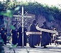 Furnes Procession des pénitents de la confrérie de la Sodalité(Scan diapo Agfacolor prises vers 1960 ) (5)