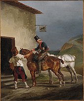 Жерико - Таверна Белая лошадь, 1821-1822.jpg