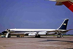 A BOAC 707, Sister ship to the aircraft involved G-ARWD B707-465 BOAC MAN 18JUN70 (6052693882).jpg