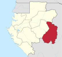 Розташування провінції на мапі Габону