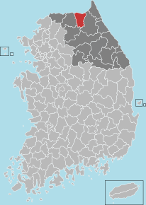 Poziția localității Yanggu