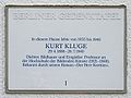 Kurt Kluge, Krottnaurerstraße 64, Nikolassee