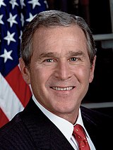 Photographic portrait of George Bush
