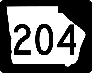 <span class="mw-page-title-main">Georgia State Route 204</span> State highway in Georgia, United States