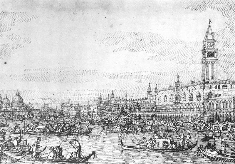 File:Giovanni Antonio Canal, il Canaletto - Venice - The Canale di San Marco with the Bucintoro at Anchor - WGA03978.jpg