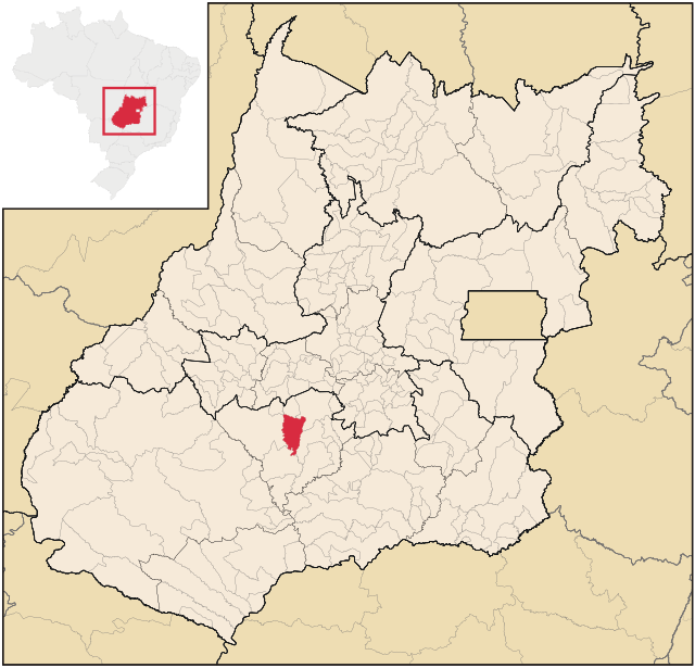 Localização de Jandaia em Goiás