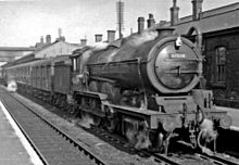 B12/3 No. 61580 at Grantham 28 March 1956. Grantham Stopping train to Peterborough geograph-2847038-by-Ben-Brooksbank.jpg