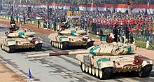 T-90S "Bhishma" of the Indian Army H2021012695227Main Battle Tank of the Indian Army, T- 90 Bhishma passes through the Rajpath, at the 72nd Republic Day Celebrations, in New Delhi on January 26, 2021.jpg