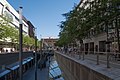 Hannover, Blick auf die Bahnhof Strasse mit Hauptbahnhof im Hintergrund