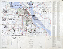 Map of the locations of the US Prisoners of War in Hanoi Hanoi Hilton Map.jpg