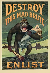 Harry R. Hopps' World War I American recruitment poster