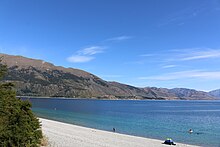 Lake Hawea in summer