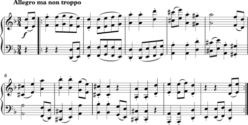 Minuet from Haydn, String Quartet in D minor, Op. 76, No. 2 Haydn Minuet from Quartet in D minor op 76.png