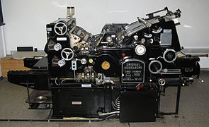 Heidelberg Zylinder-Druckmaschine.