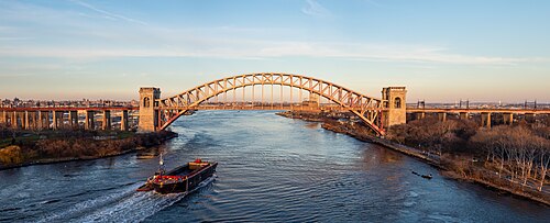 Hell Gate Bridge panorama