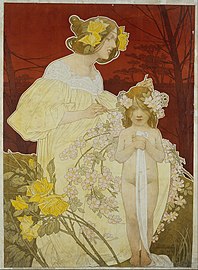 Henri Privat-Livemont, Poster for the Palais des Femmes, Paris Exposition (1900)