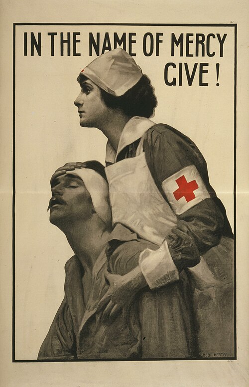 A Red Cross poster from the First World War