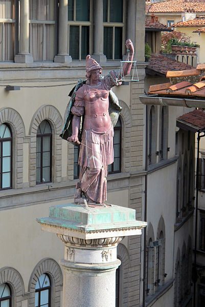 File:Hotel beacci tornabuoni, terrazza, vista colonna della giustizia 03.JPG