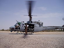 UH-1N a Camp Fallujah, Iraq nel luglio 2004