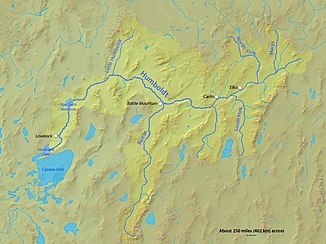 Course of the Reese River (center from south to north)