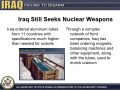 Iraq Still Seeks Nuclear Weapons