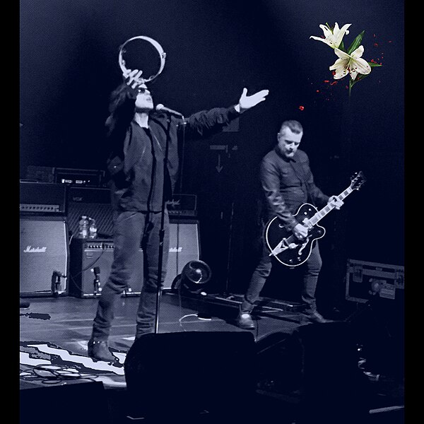 Founding members Ian Astbury (left) and Billy Duffy performing in 2016