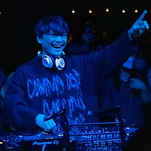 Yamaguchi DJing at the LIQUIDROOM in Tokyo, 2023