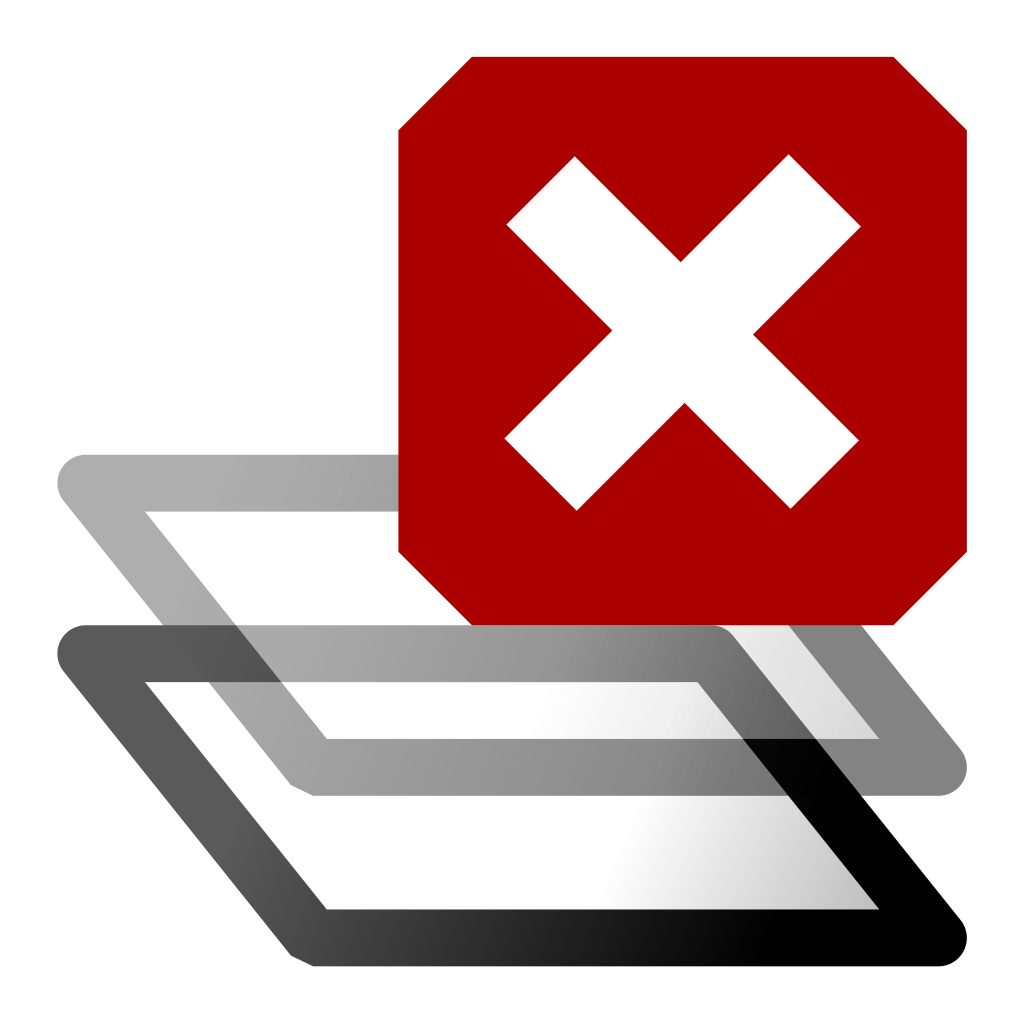 Download File:Inkscape icons layer delete.svg - Wikimedia Commons