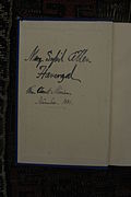 Inscribed and signed copy of Swiss Letters, 1881.