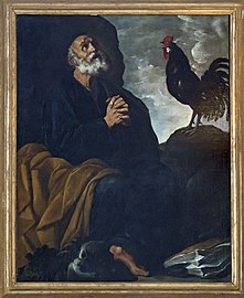 "Saint Pierre et le coq" Francesco Rosa