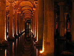 bazilikálna cisterna, podzemná vodáreň v Konštantínopole