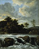 Jacob van Ruisdael - Şelale ile Manzara.jpg