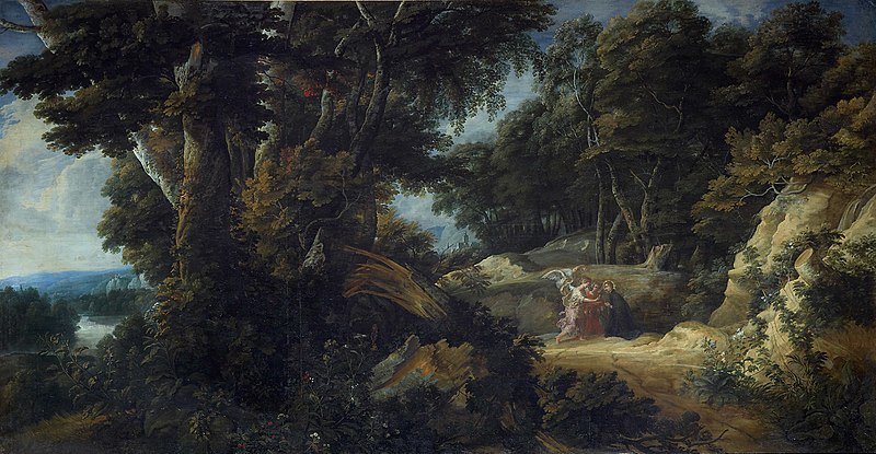 File:Jacques d'Arthois - Extensive forest landscape with St. Stanisław Kostka.jpg