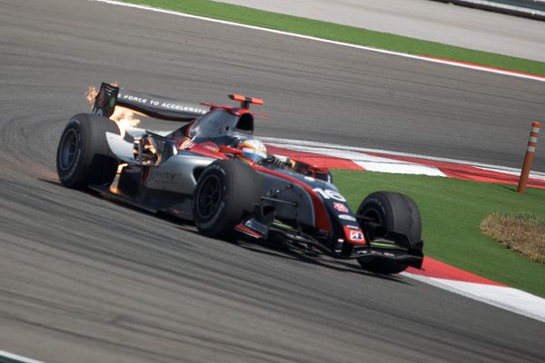 D'Ambrosio driving for DAMS at the Turkish round of the 2009 GP2 Series season.