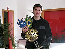 Kaká va rebre el Samba Gold de 2008 a Milanello