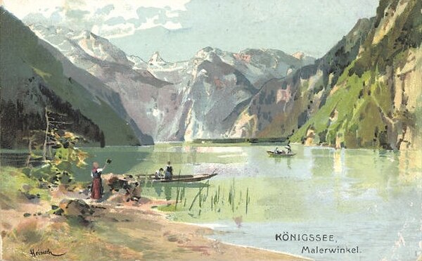 "Königssee Malerwinkel" by Karl Heinisch, c. 1903