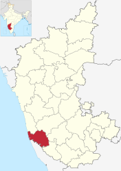 Distretto del Kannada Meridionale – Mappa