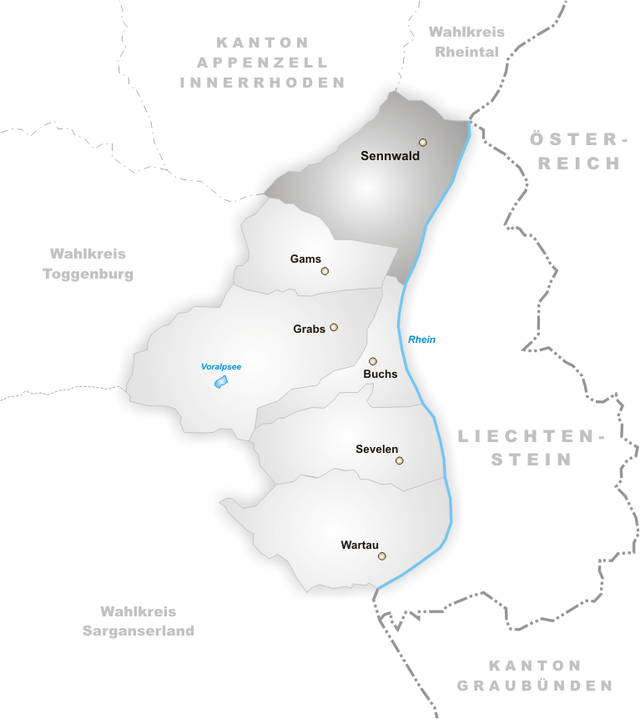 Sennwald - Localizazion