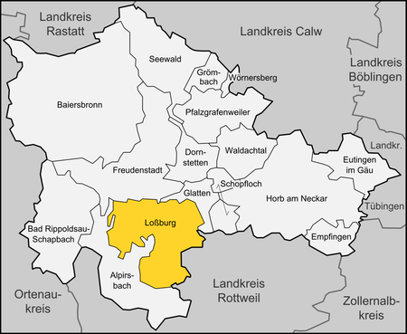 Karte Loßburg