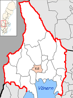 Община Шил на картата на лен Вермланд, Швеция