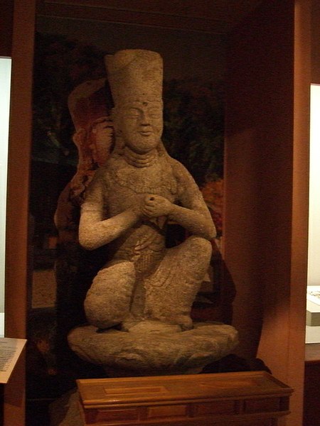 File:Korea-Goryeo dynasty-Seated Bodhisattva stone statue-01.jpg