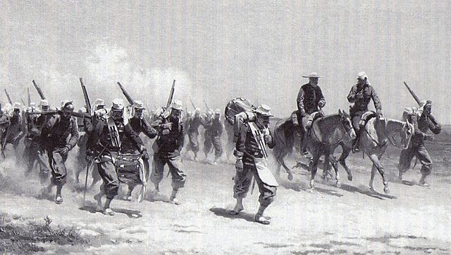 Soldiers of the Corps Expeditionnaire Belge during the Franco-Mexican War
