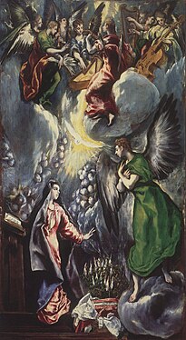 エル・グレコ『受胎告知』 (1596-1600年)、プラド美術館