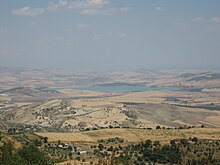 Il lago visto da Aidone