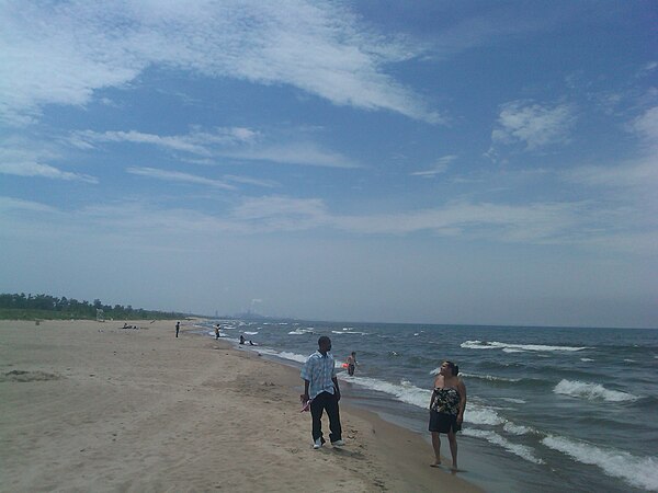 The Lake Street Beach in Northwestern Miller Beach