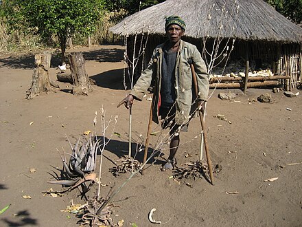 A land mine victim in Mozambique
