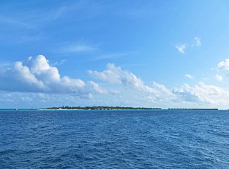 Landaa Giraavaru seen from the north-east Landaa Giraavaru.JPG